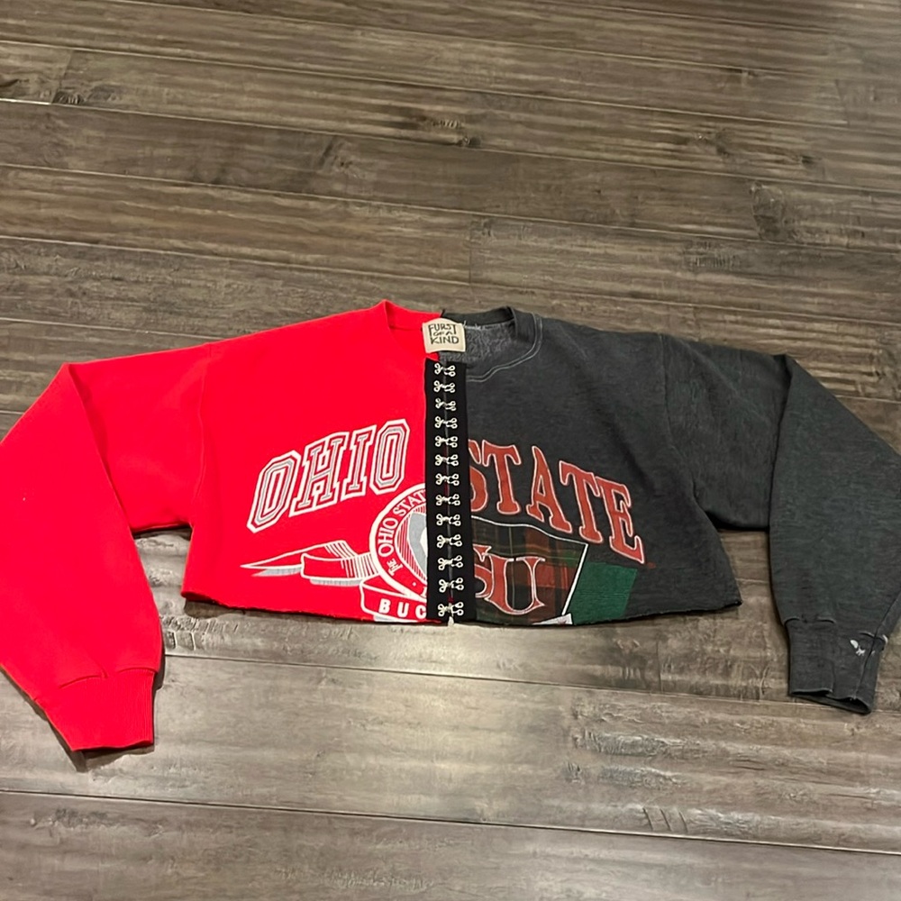 Vintage ohio state cropped sweatshirt new